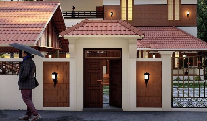 Traditional 8 cent - 3BHK Naalukettu House for sale in thrissur