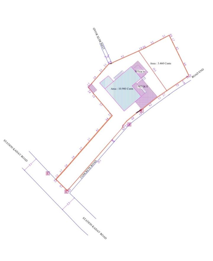 10.75 land with 3BHK  house  with road frontage and acces to all amenities