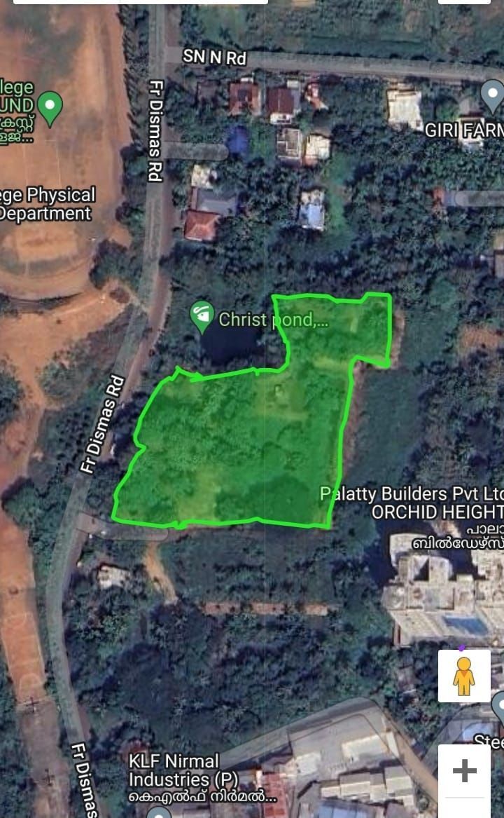 1.8 acres near Christ College, Irinjalakuda for rent at 150000/month