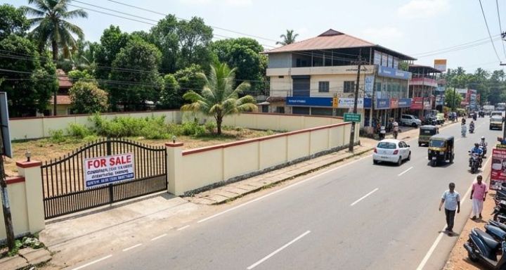 Commerical Land-10,20 cents for sale in Mannuthy, Thrissur