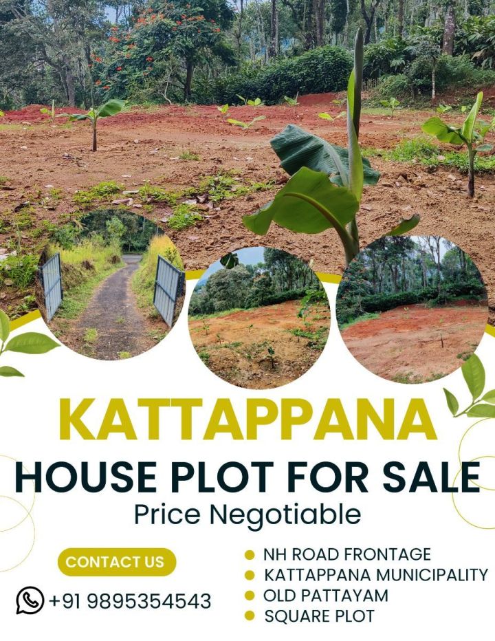 Kattappana Main Road House Plot for Sale