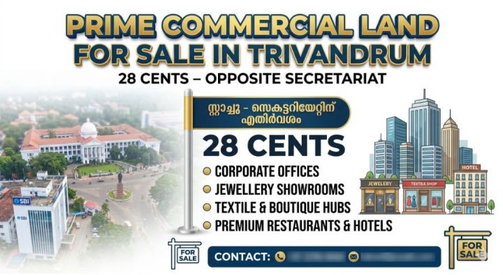 Commercial Land for sale at trivandrum
