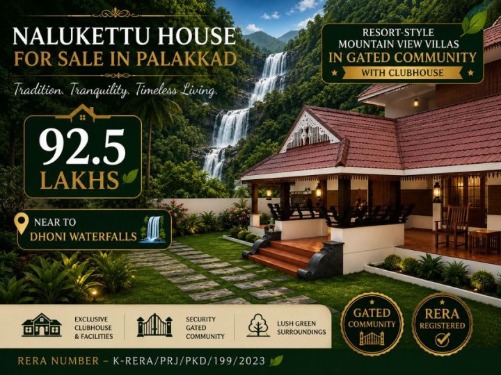 LUXURY NALUKETTU HOUSE FOR SALE IN PALAKKAD