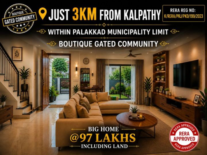 luxury house for sale in palakkad near victoria college