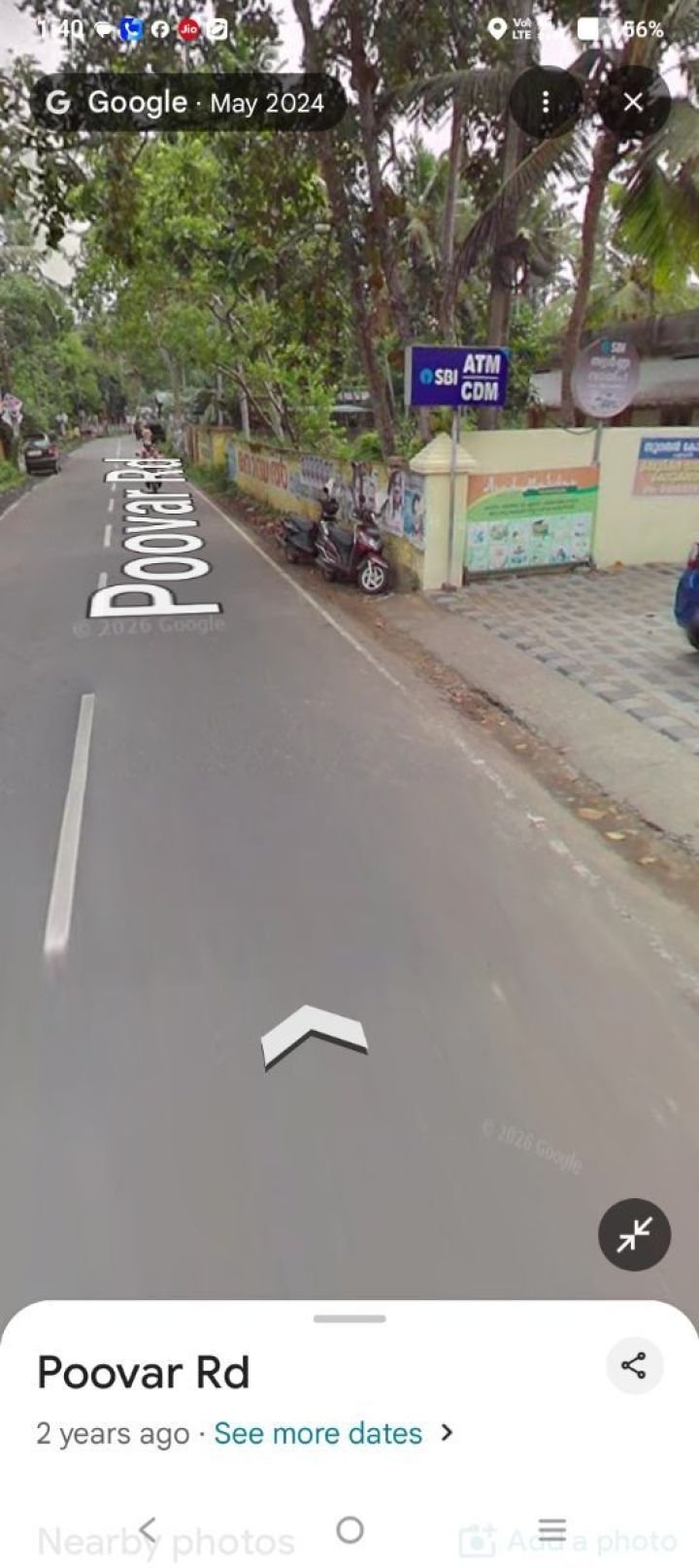 Main Road front compounded commercial plot Nr. Poovar Bus stand for Rent