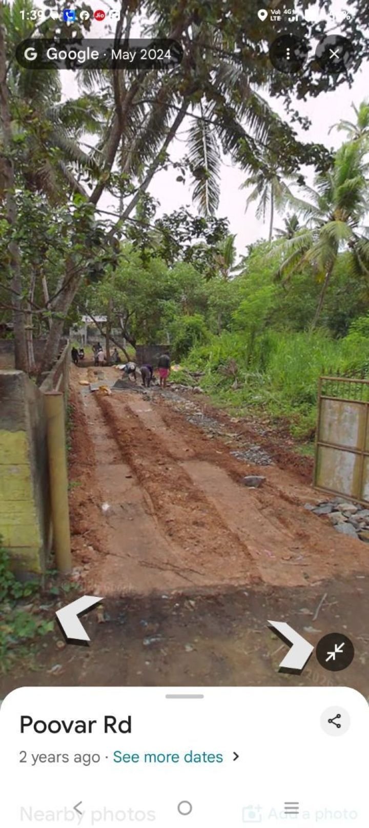 Main Road front compounded commercial plot Nr. Poovar Bus stand for Rent