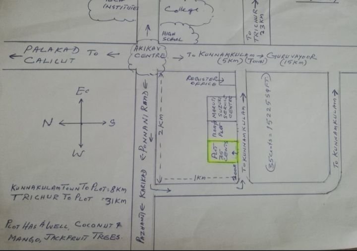 35 cents plot for sale in Karikkad
