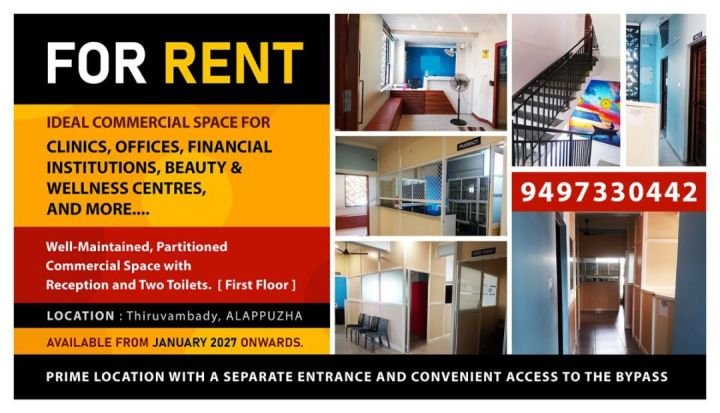 Commercial space for CLINIC / OFFICES / BANKS etc