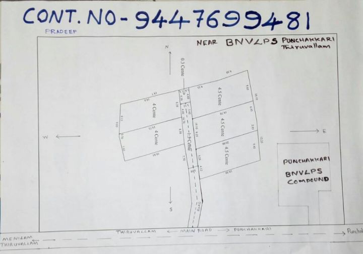 23 cent of land in trivandrum , thiruvallam