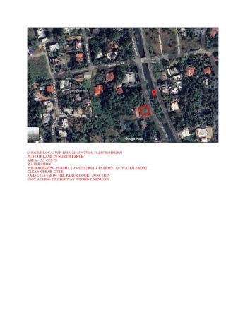 Residential Plot in North Parur for Sale