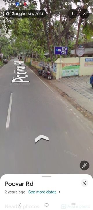 Main Road front compounded commercial plot Nr. Poovar Bus stand for Rent