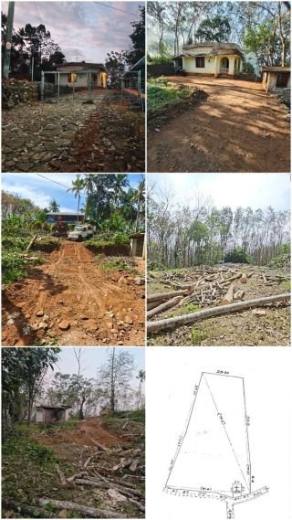 Peaceful and Residential 65 cents property for sale in Vellappara, Konni
