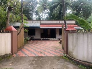 14 cent square plot and house with 4 sides compound wall..
