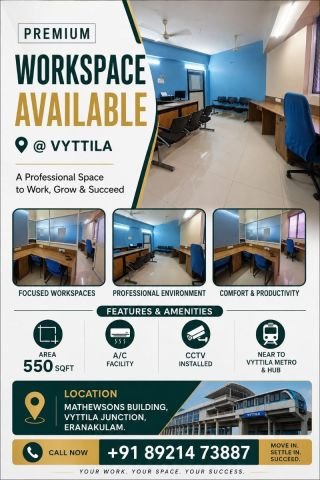 Office Space for Rent- Shared