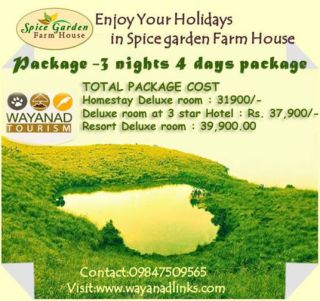 Enjoy Your Holidays in Spice garden Farm House
