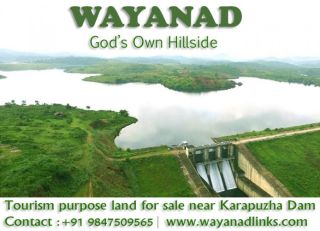 Tourism purpose 70 Cent land for sale at Karapuzha Wayanad