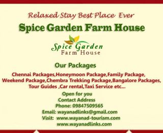 Spice garden farm house is an ideal farmstay at Wayanad