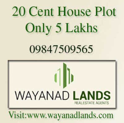 20 cent house plot for sale at koleri at 5 Lakhs-Wayanadlands